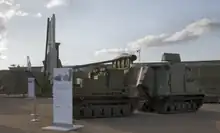 A Bv 410 with Giraffe 1X radar and Diehl ML-98 IRIS-T SLS launcher