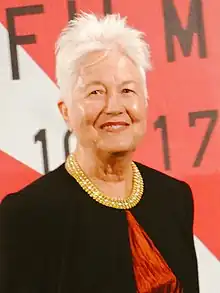 Eleanor Coppola at a film festival red carpet