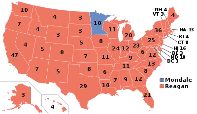 Results for the 1984 United States presidential election