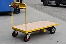 electric pedestrian platform truck