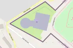 Map showing heliport in Vatican City