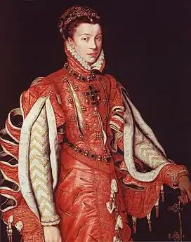 Elisabeth de Valois, 1560, by Antonis Mor