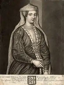 Elizabeth de Clare, 11th Lady of Clare, writer, founder, and patron