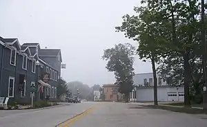 1951/1952 start/finish line for Elkhart Lake race