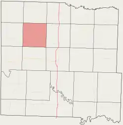 Location in Bates County