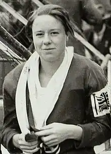 Black and white photograph of Ellen King in 1928