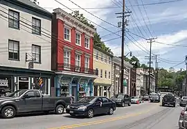 Main Street in Ellicott City, Maryland in May 2010