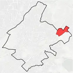 Location within Athens