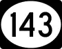 Highway 143 marker