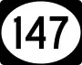 Route 147 marker