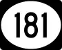 Highway 181 marker