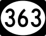 Mississippi Highway 363 marker