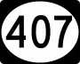 Mississippi Highway 407 marker