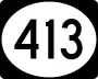 Highway 413 marker