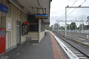 Southbound view from Eltham platform 1