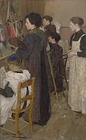 Emmanuel Phillips Fox, Art Students, 1895