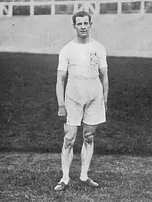 Image 5Emil Voigt, founder of 2KY on behalf of the Labor Council of New South Wales. This photo was taken in earlier days when Voight was a prominent British athlete, and winner of the Gold Medal for the five mile race at the 1908 Summer Olympics in London. (from History of broadcasting)