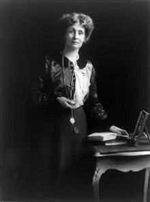 Image 25Emmeline Pankhurst. Named one of the 100 Most Important People of the 20th Century by Time, Pankhurst was a leading figure in the suffragette movement. (from Culture of the United Kingdom)