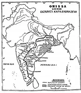 The Gajapatis at their height in the mid-15th century