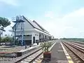 Bagor railway station's platform, 2019