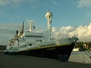 National Geographic Endeavour in Skeppsbrokajen, harbour of Stockholm, August 2008