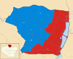 Enfield 2010 results map