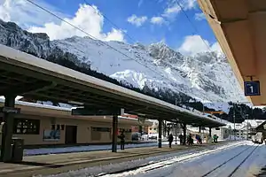 Canopy-covered side platforms