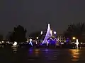 Courthouse at night during Enid Lights Up the Plains