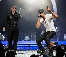 Image 178Pitbull and Enrique Iglesias recorded a remix version of the album track "Dirty Dancer" was released as the fourth English single and became his ninth Hot Dance Club Play chart topper, tying with Prince and Michael Jackson as the male with the most No. 1 dance singles. (from 2010s in music)