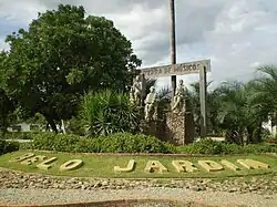 Musician's monument at the city entrance