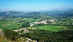 View to the village of Entrambasaguas from the Vizmaya Peak.