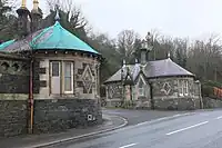 Entrance lodges for Stoneyhill, Walkerburn (geograph 4348828)