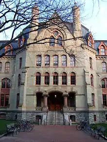 Cohen Hall, formerly named Logan Hall, served as the previous home of the Wharton School.