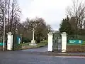 Entrance to historic Ridrie Park Cemetery in 2010, before the second War Memorial was installed