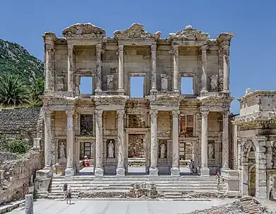 Roman Composite columns of the Library of Celsus, Ephesus, Turkey, unknown architect, c.110 BC