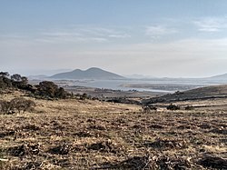 Tepuxtepec Reservoir on the Lerma River, viewed from Epitacio Huerta