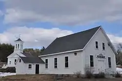 Epsom Town Hall, listed on the New Hampshire State Register of Historic Places