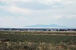 View of Erda looking at the Great Salt Lake and Stansbury Island