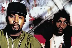 Publicity still of Eric B. (left) and Rakim