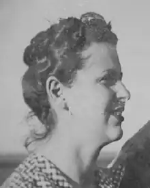 Profile view of Erica Mann