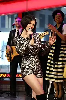 Erin Bowman performing on Good Morning America in 2017