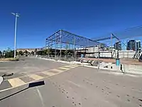 Cineplex Cinema construction site in August 2022