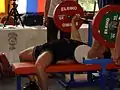 Bench press at the 2012 European Championship in Bled, Slovenia