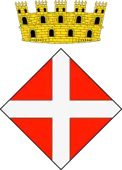 Blanes coat of arms. Traditionally, Catalans readily identified with the symbols of Christianity