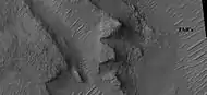 Layers in depression in crater, as seen by HiRISE under HiWish program