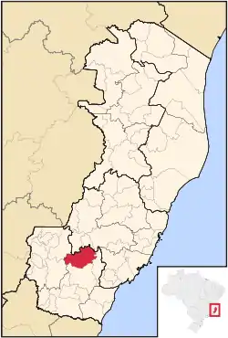 Location in Espírito Santo