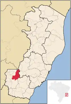 Location of Muniz Freire