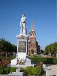 The church and monument of Essigny-le-Grand