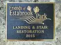 Estabrook Park Plaque