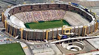 Estadio Monumental "U" is the highest capacity football stadium in South America and one of the largest in the world.